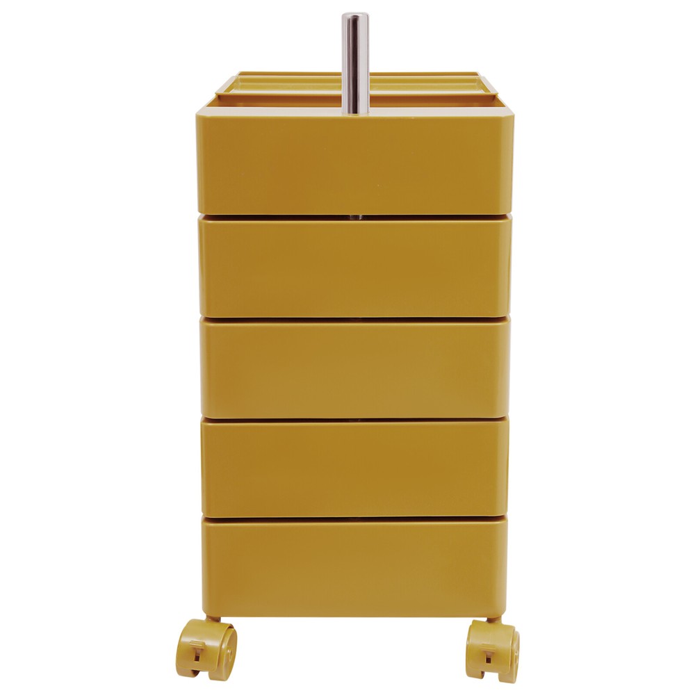 5 Drawers 360?? Movable Rotating Storage Side End Coffee Table Sofa Cabinet NEW