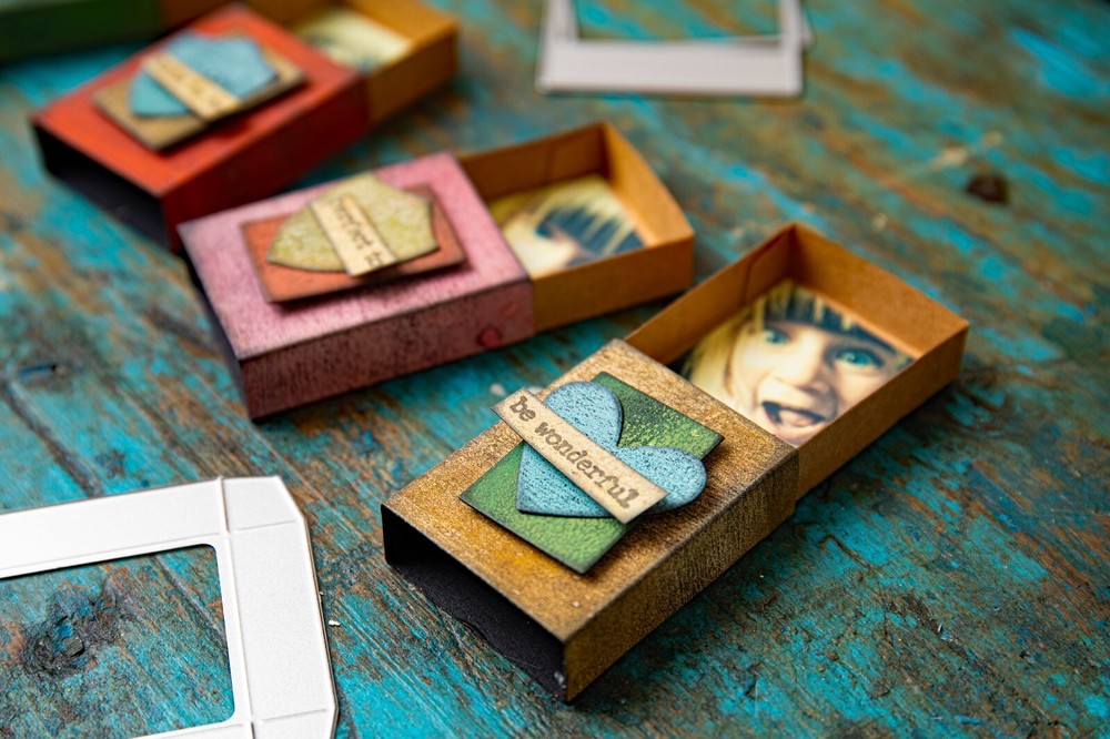 Sizzix Thinlits 10pc Vault Matchbox #666604 Retail $20.99 by Tim Holtz