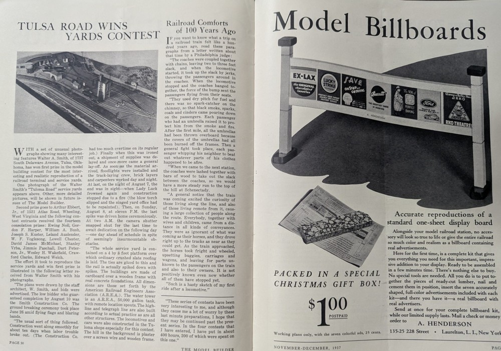 ***VINTAGE 1937 THE MODEL BUILDER MAGAZINE***