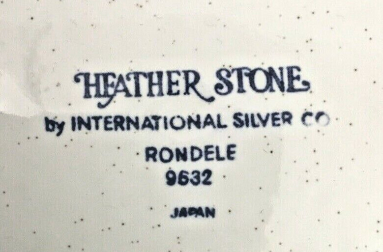 Heather Stone Rondele 12" Stoneware Platter #9632