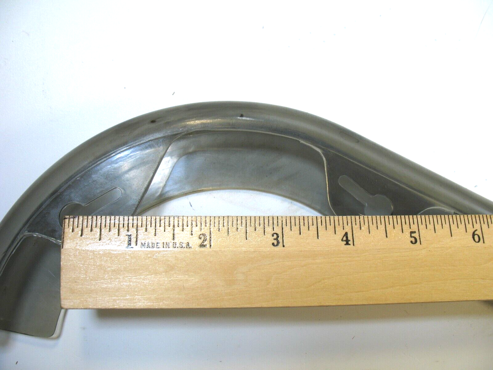 Light Smoked Plastic Bicycle Chain Guard Without Hardware #6