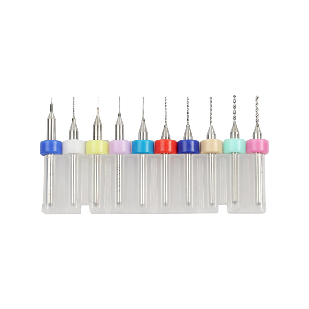 40PCS Carbide Micro Drill Bits Set 0.1-2.0mm PCB Driiling Bit for CNC Engraving