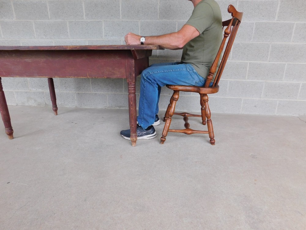 Antique 19th Century Tavern Work Dining Table