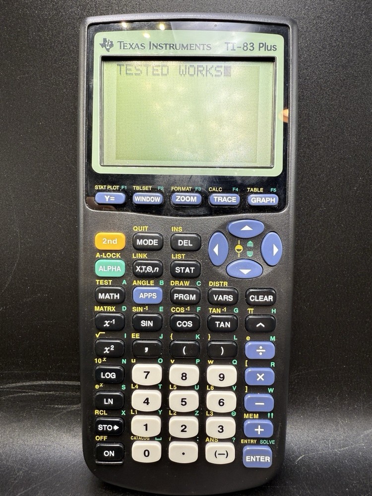 Texas Instruments TI-83 Plus Graphing Calculator TESTED! Great Working Condition