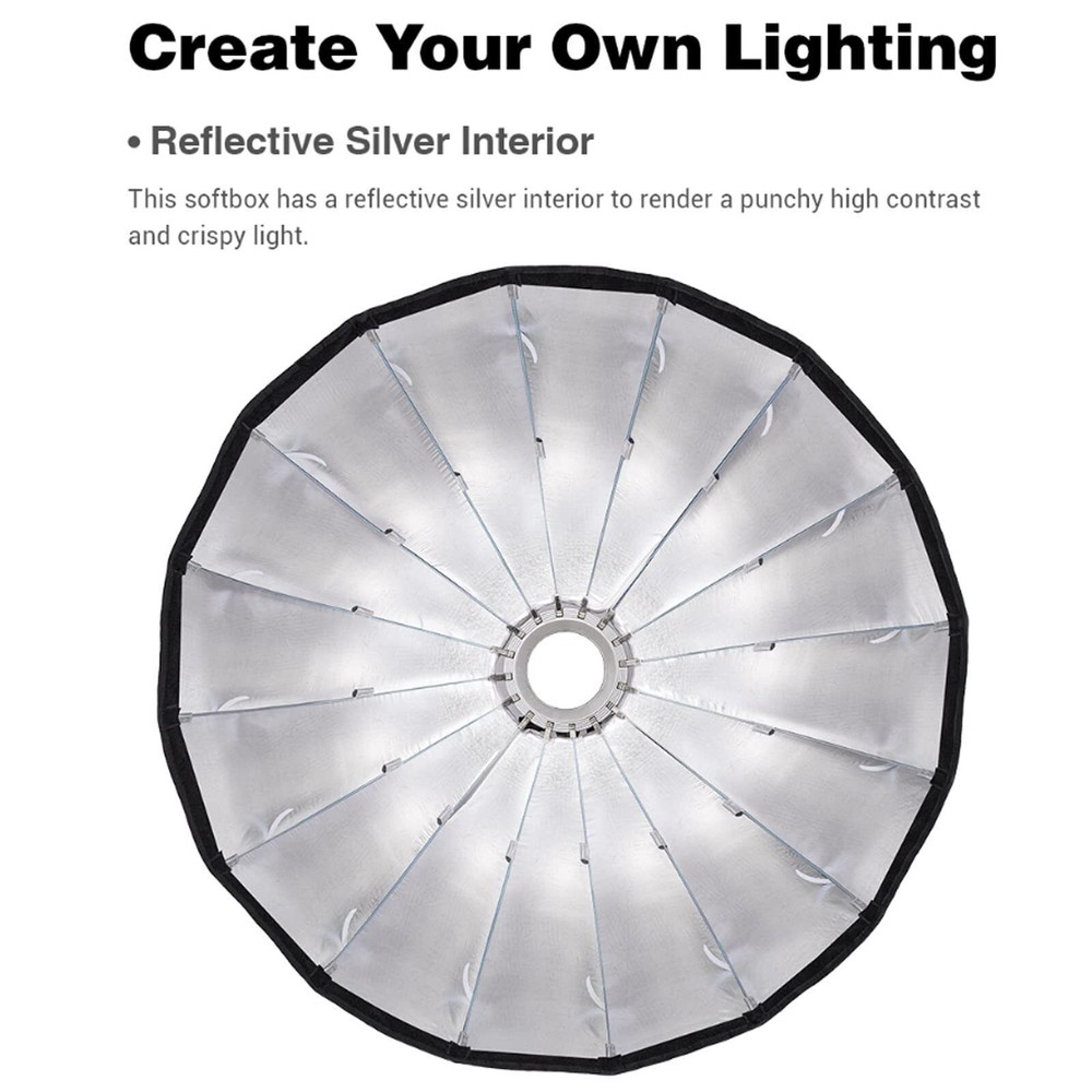 US Godox QR-P90 Quickly Release Parabolic Deep Bowens Flash Softbox / Diffusers