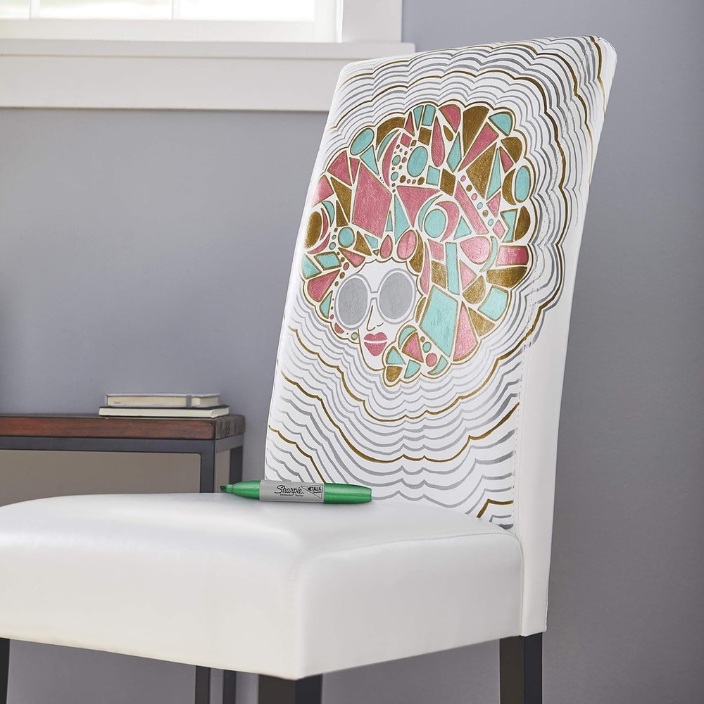 Chisel Tip Metallic Permanent Markers - 3 Pack, Versatile for All Projects