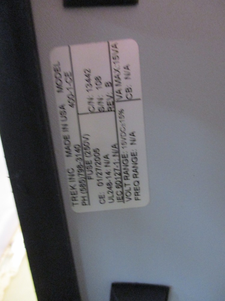 trek model 400-1-ce electrostatic voltmeter [3A-27.5]