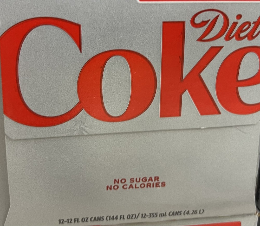 Coke Diet Soda 12 pack Coca Cola