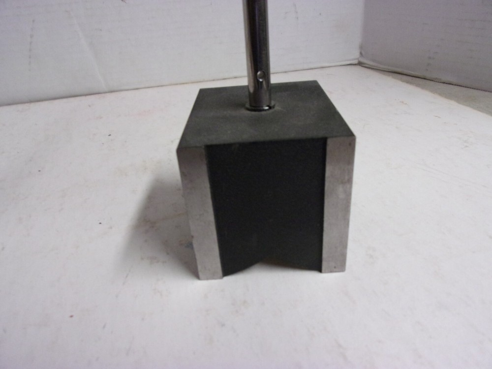 STARRETT #659 Magnetic Base & Post Assembly w/#25-145 Dial Indicator Used