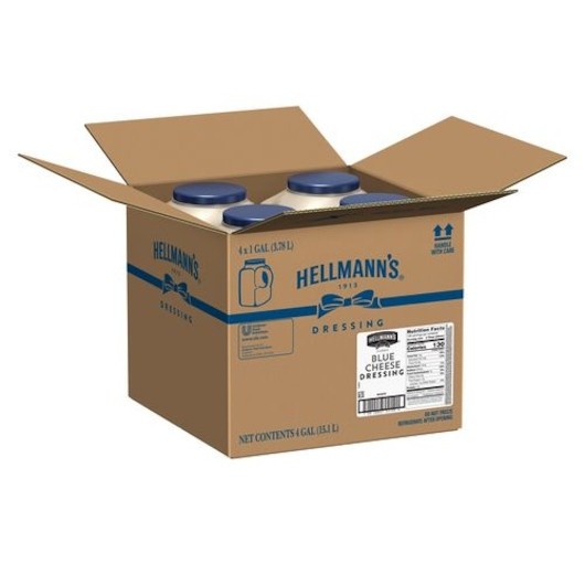 Hellmann s Chunky Blue Cheese Dressing Bulk, 1 Gallon, 4 Per Case