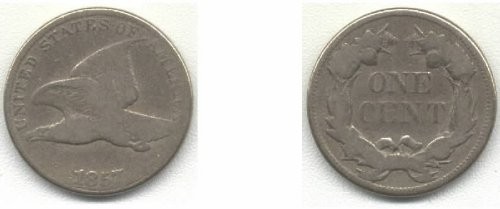 1857 Flying Eagle Cent.