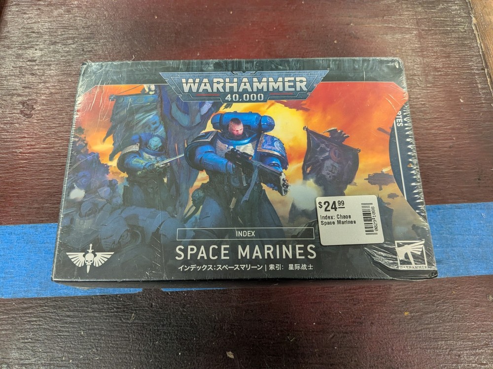Index Space Marines Data Sheets Warhammer 40K 40,000 Games Workshop Sealed