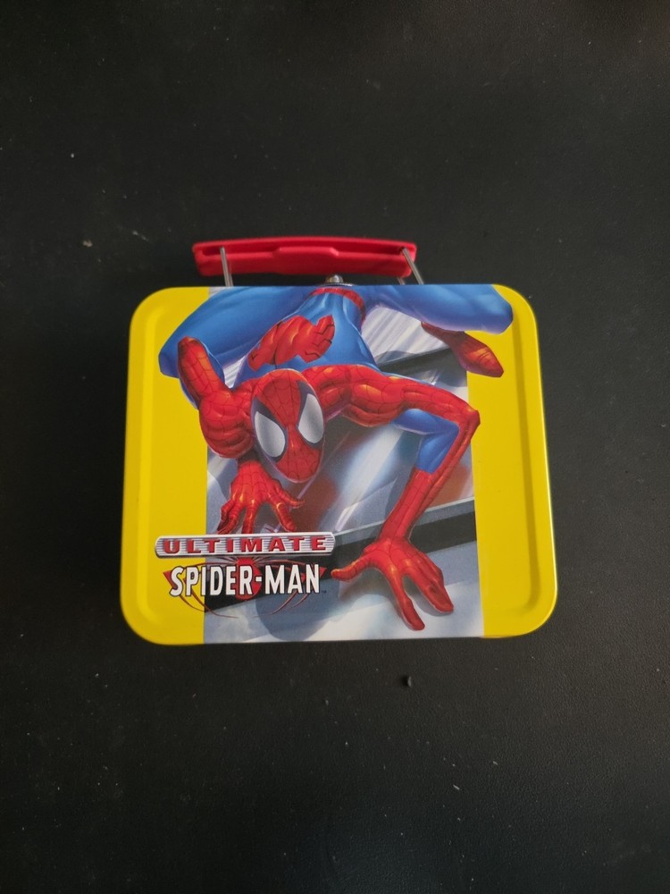 2001 Ultimate Spiderman Marvel Mini Tin Lunchbox, Mint Condition