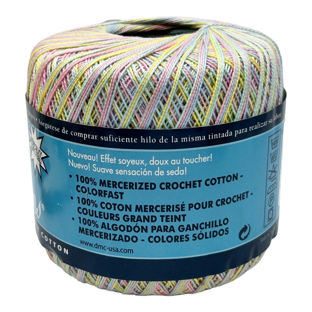 DMC Traditions Crochet Multicolor & DMC Cebelia Cream Thread Size 10 - Preowned