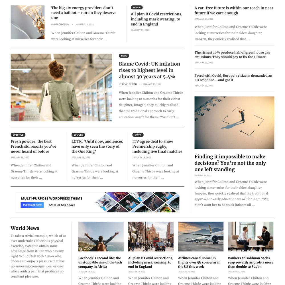 Graph Newspaper Website Design with Free VPS Web Hosting and Installation