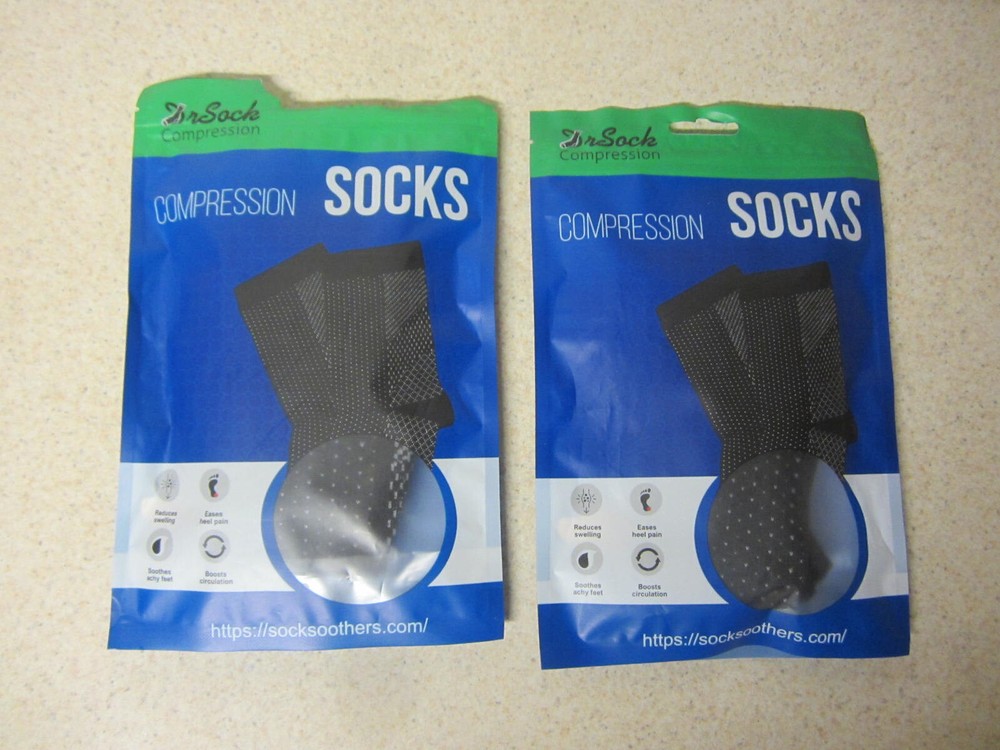 LOT OF 2 DR SOCK COMPRESSION SOCKS  READ