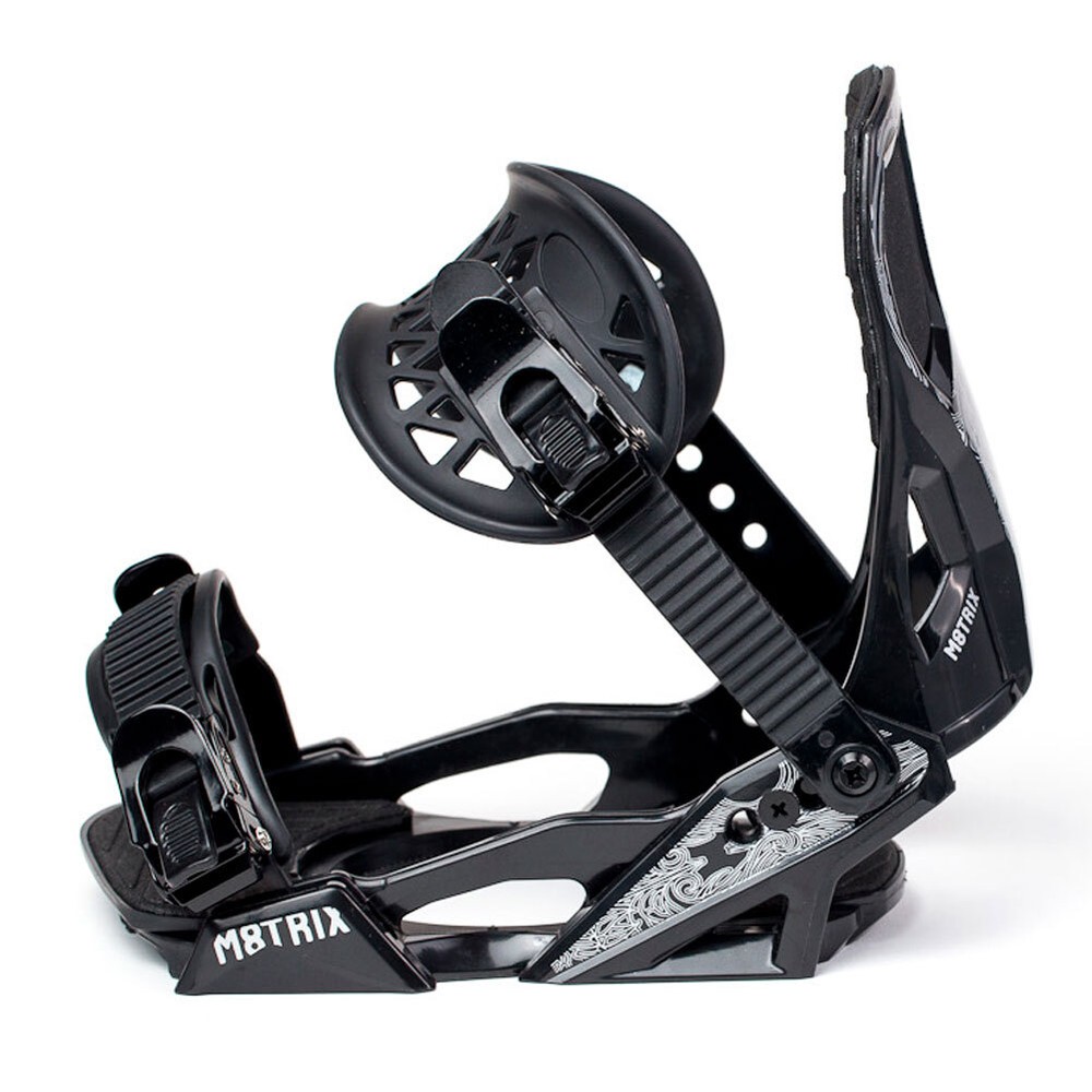 MATRIX PH-03 All-Mountain Adjustable Black Snowboard Bindings, Size: S/M (PH-03)