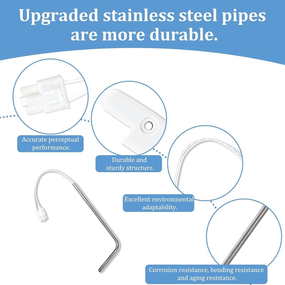 Ice Maker Bin Temp Sensor Replaces W10511923 for Whirlpool