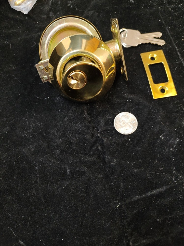 Polished Brass Deadbolt -Multiple locks and key codes -great for rentals