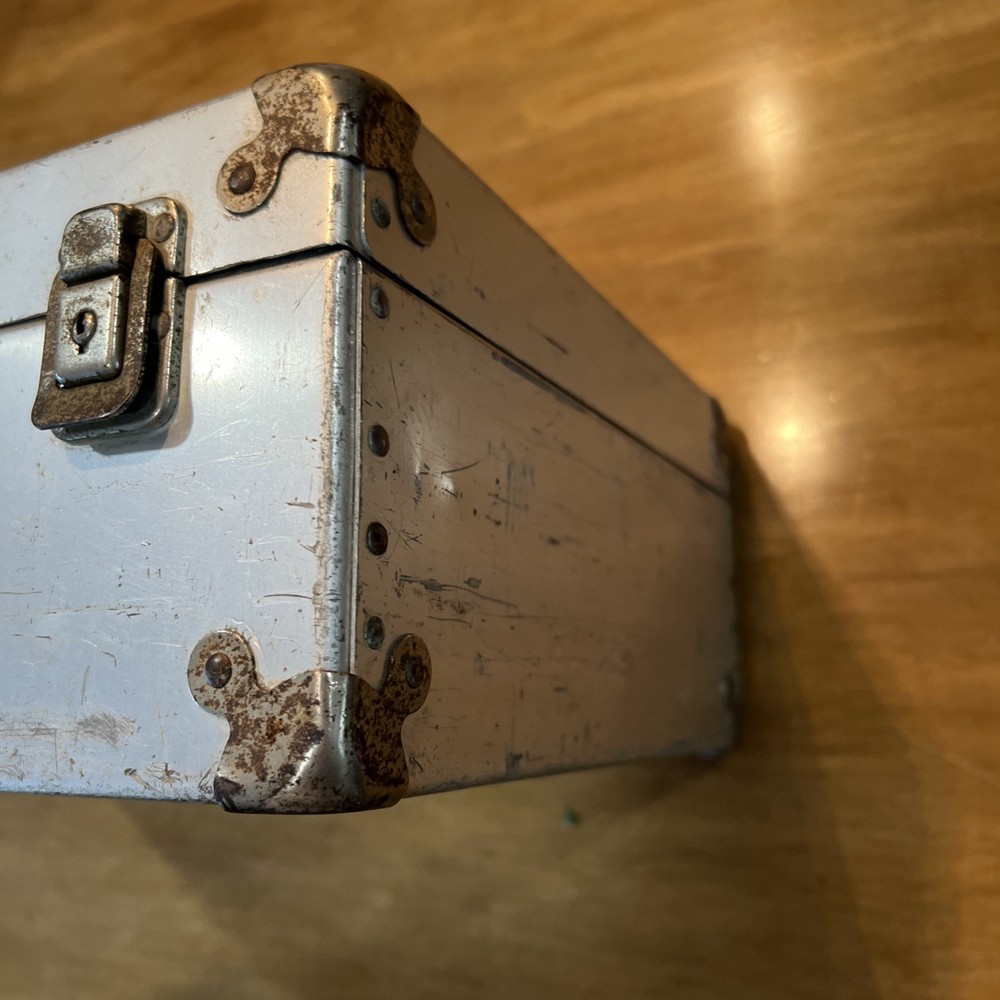 Vintage Stryker Aluminum Drill Instrument Storage Empty Case