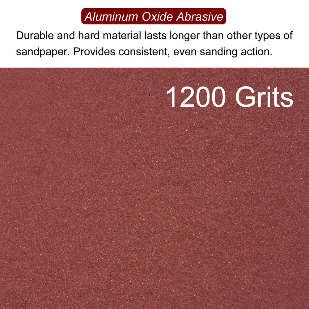 60pcs 1200 Grits 80mm Aluminum Oxide Triangular Hook & Loop Sandpapers Pads