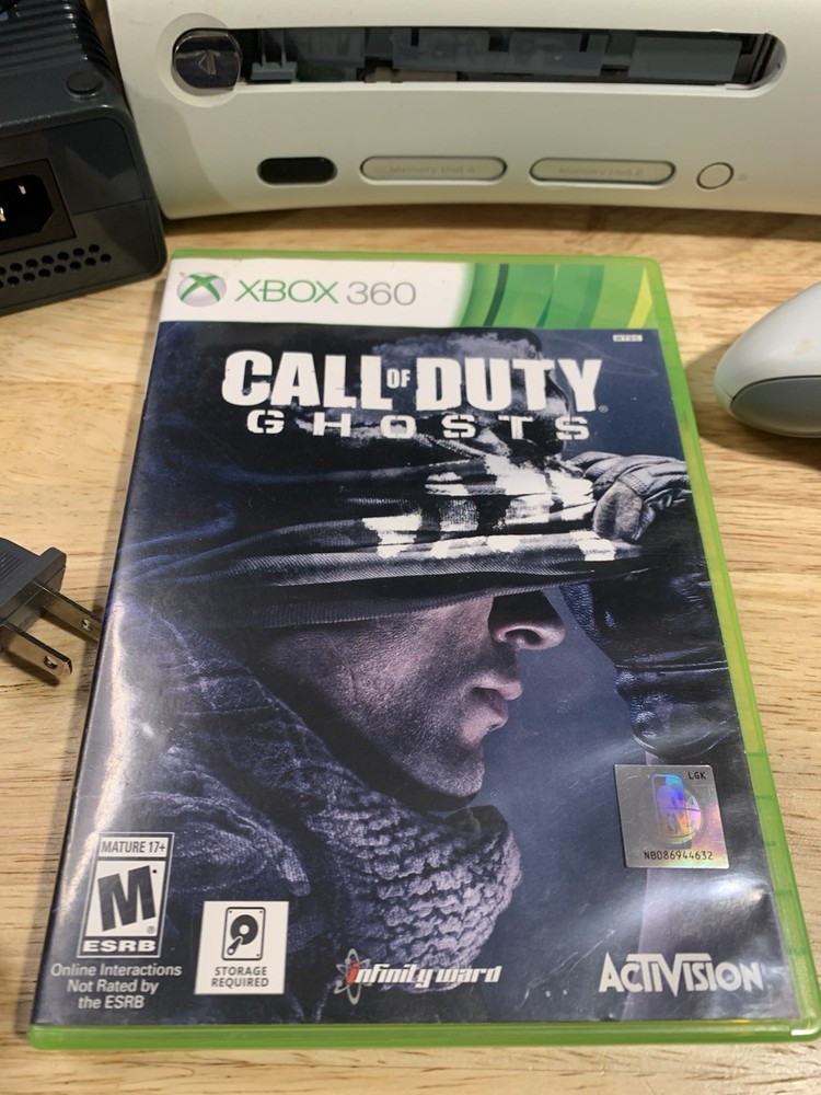 Microsoft Xbox 360 Console Bundle NewPowercord Ghost Controllers READdescription