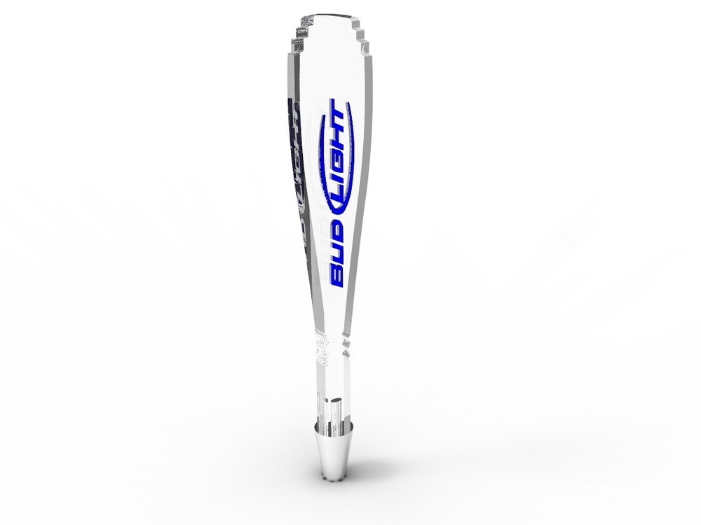 Clear Acrylic Beer Tap Handle Draft Pub Bud Lite MGD Sameul Adams Budweiser