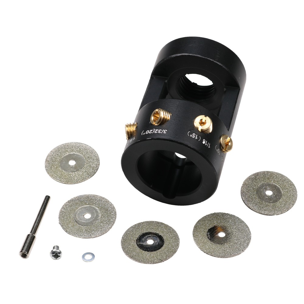Tungsten Grinder & Sharpener Multi-Angle Offsets Head Tool For TIG Welding Kit