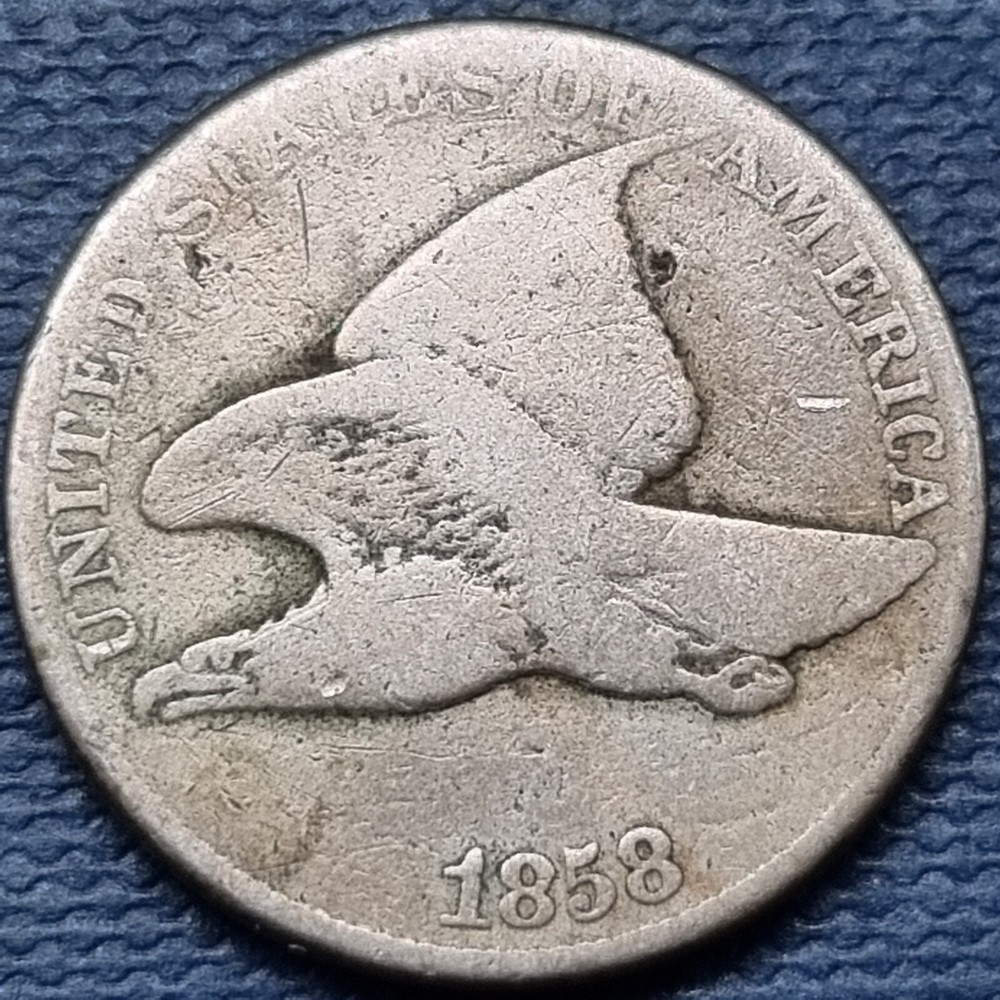 1858 Flying Eagle Cent 1c Circulated #76953