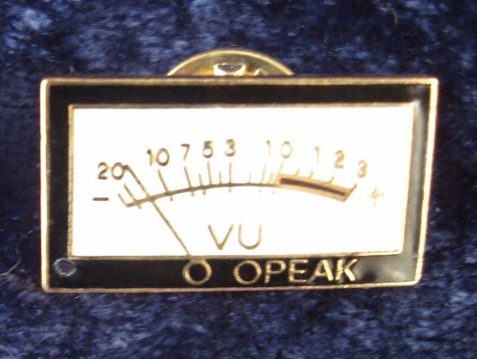 5 VOLUME PEAK METER TIE OR HAT PIN