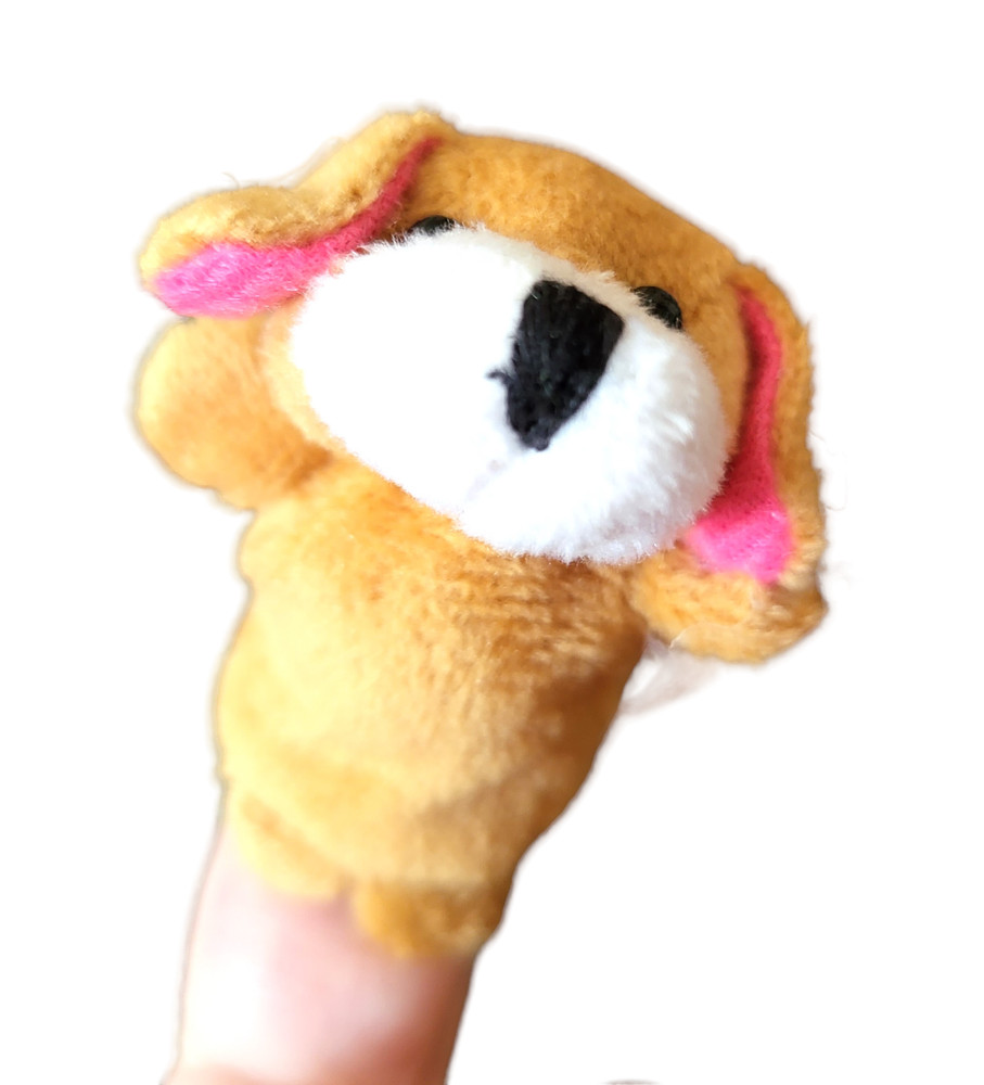 Plush Animal Finger Puppet - New - Dog