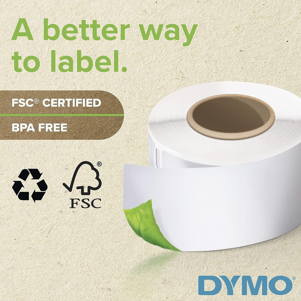 DYMO Authentic LW Mailing Address Labels for 24 Rolls, White