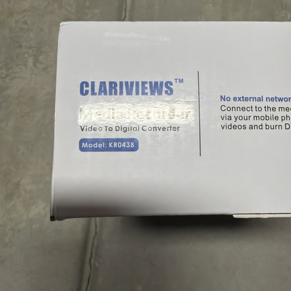 Clariviews Multi-Function Media Recorder VHS to Digital - KR043B