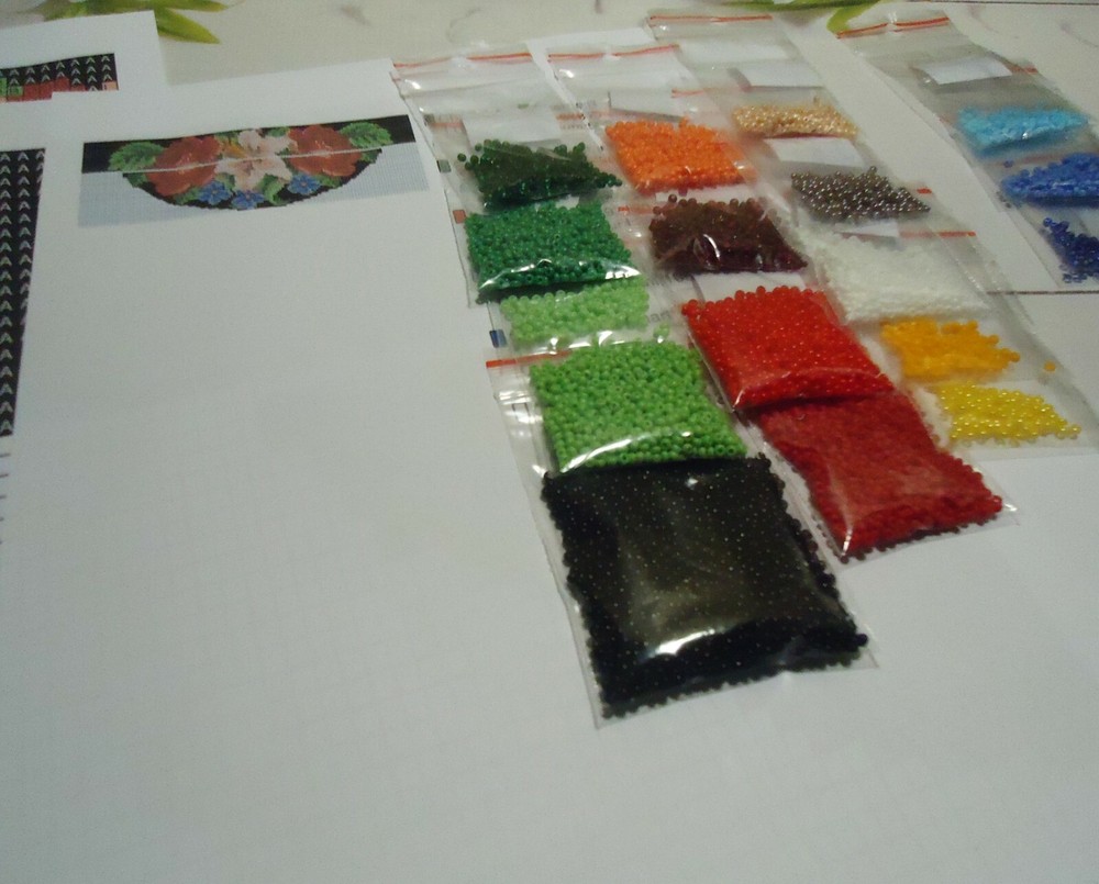 Kit for making a necklace gerdan. Beading Loom Pattern. #1