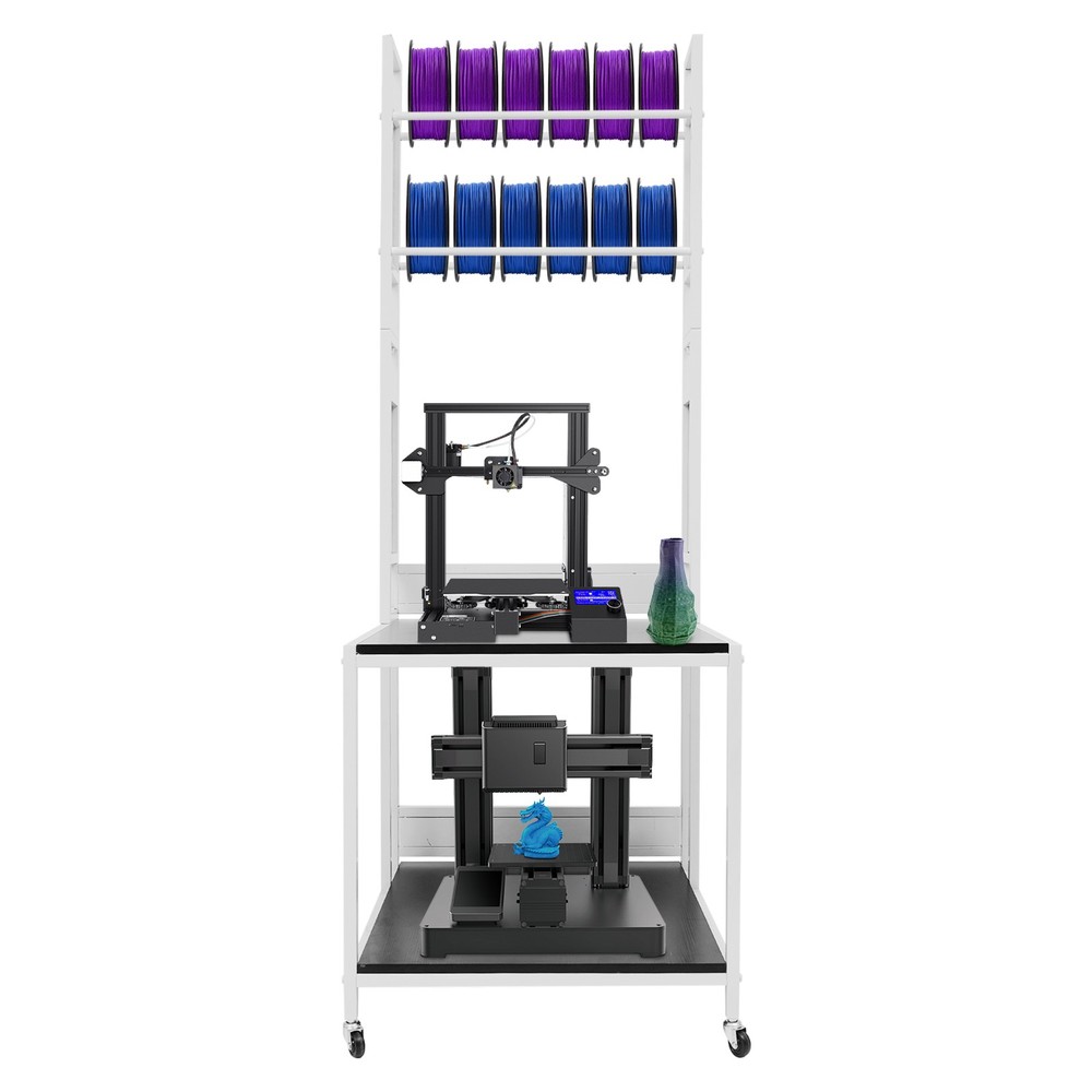 3D Printer Stand with Double Layer, 3D Printer Filament Storage Rack