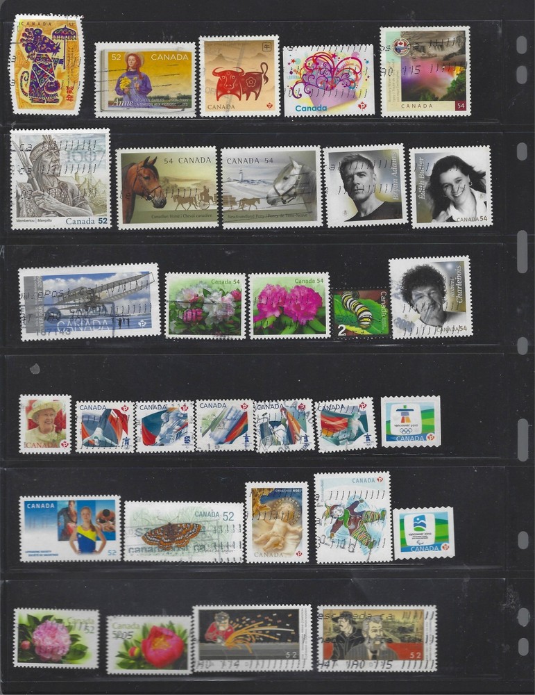 Canada 2004-2009 Used Collection 137 Different Stamps, $55