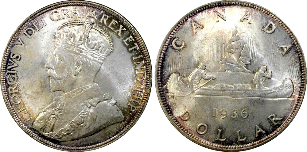 1936 Canada Dollar PCGS MS65