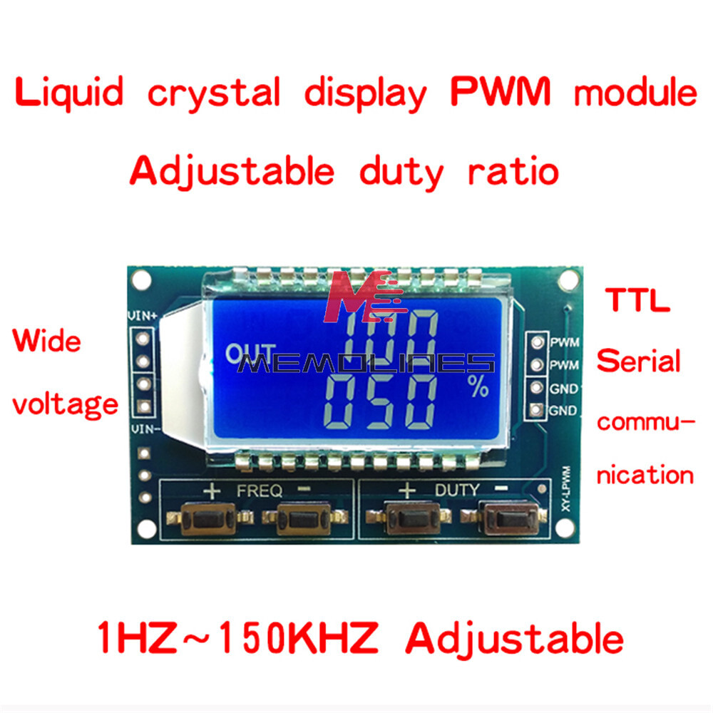 Adjustable PWM Pulse Frequency Duty Cycle Square Wave Signal Generator Module 2C