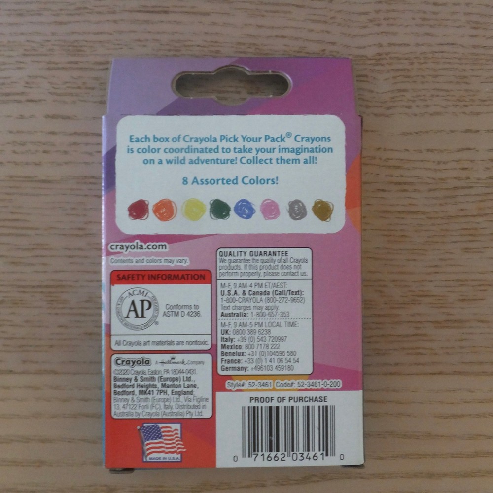 Crayola Crayons 8 Pack Uni-Crayons 2020