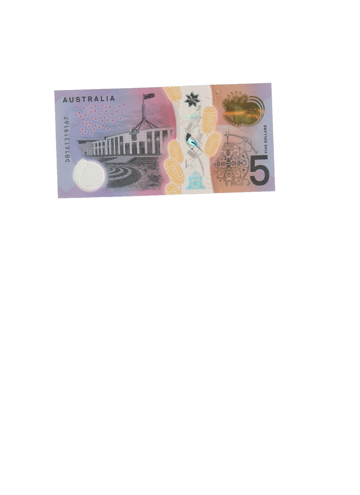 AUSTRALIA 2016 5 DOLLAR POLYMER BANKNOTE P62 UNC