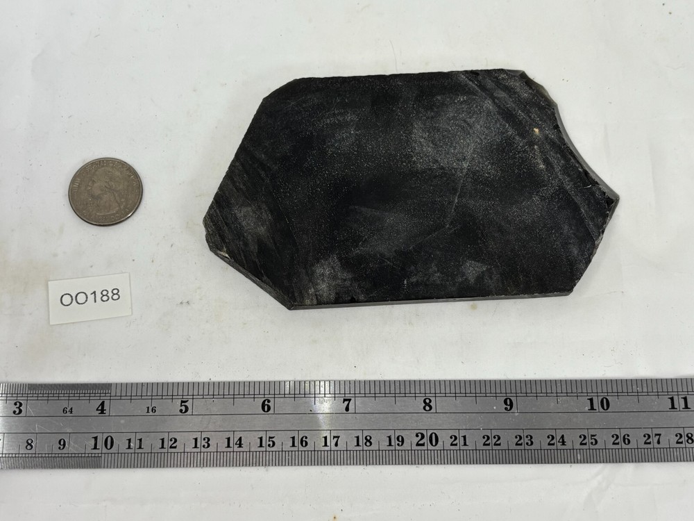 Black Obsidian Slab Lapidary Cabbing Knapping Combo ship avail
