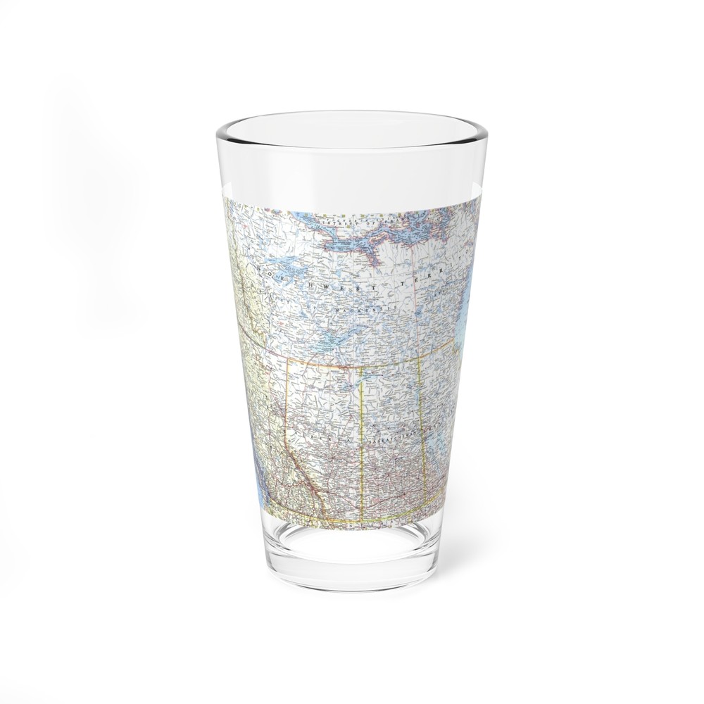 Canada - Western (1966) (Map) Pint Glass 16oz