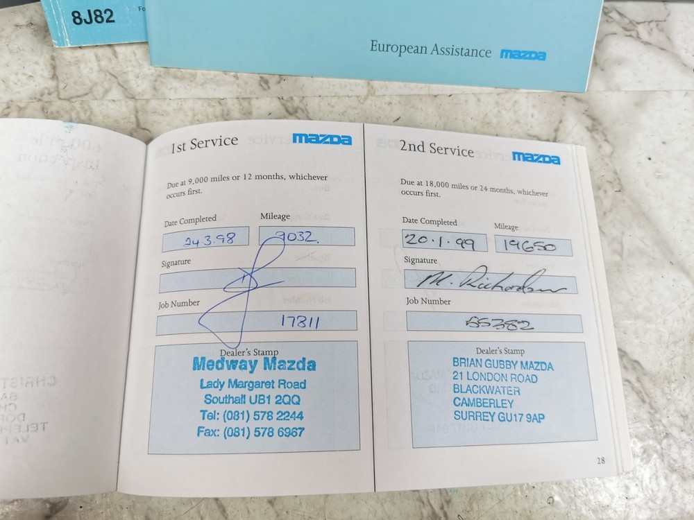 1996 MAZDA 626 OWNERS MANUAL