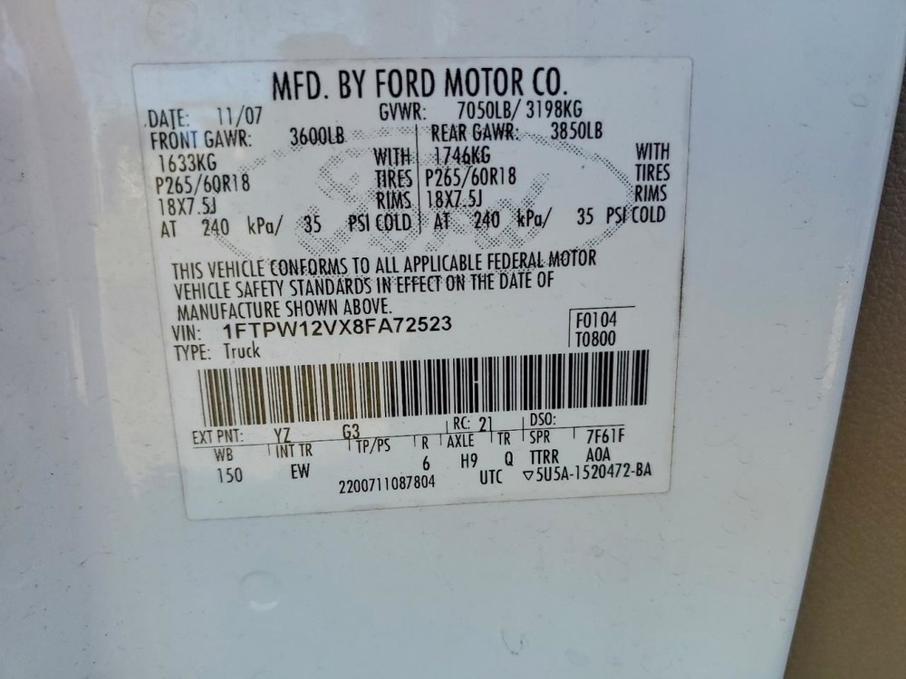 F150 2008 Glove Box 4970385