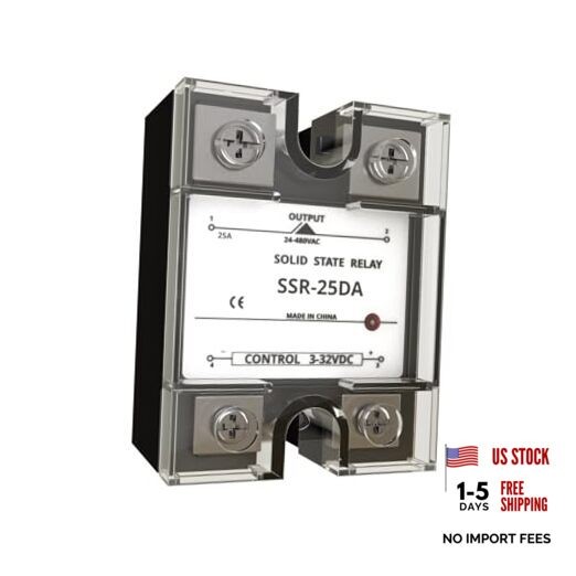 SSR-25Solid State Relay Module Input 3-32VDC to Output 24-480VAC DC to 25A DA