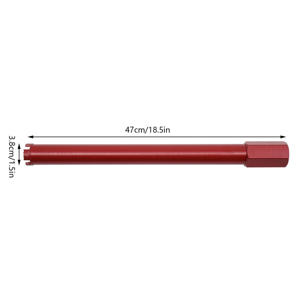 Red Wet Core Drill Bit For Concrete Diamond Core Drill Core Bits 38x470mm