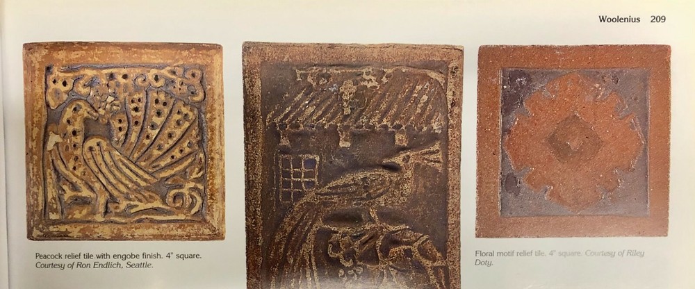 Woolenius Tile Set with Peacocks California