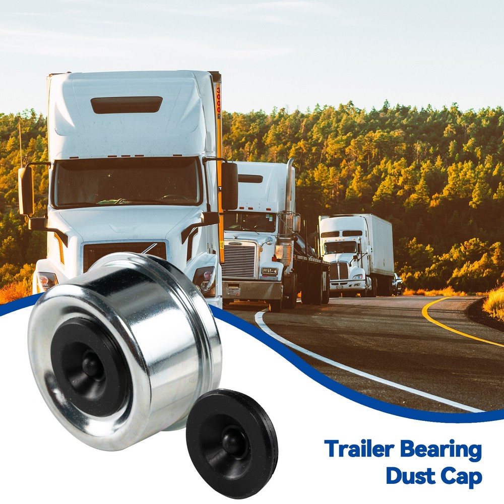 4Pcs 2.44" Trailer Bearing Dust Cap, Bearing Buddy Caps, Trailer Axle Grease Cap