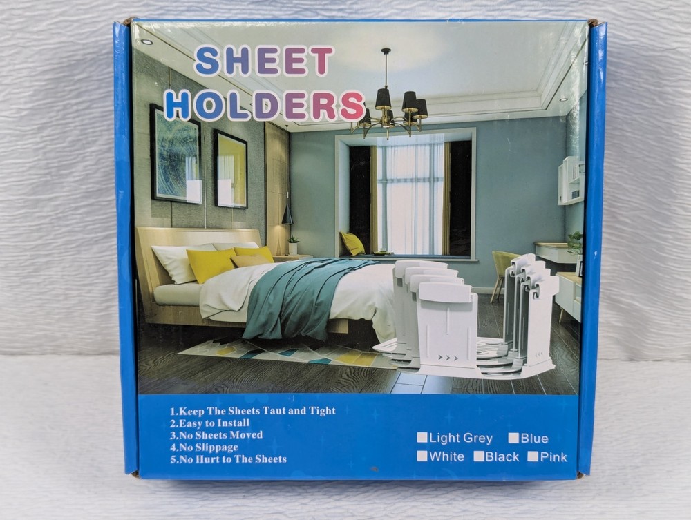 Sheet Holders for Bed Corners Fasteners Keep Sheets Secure Sheet Holders
