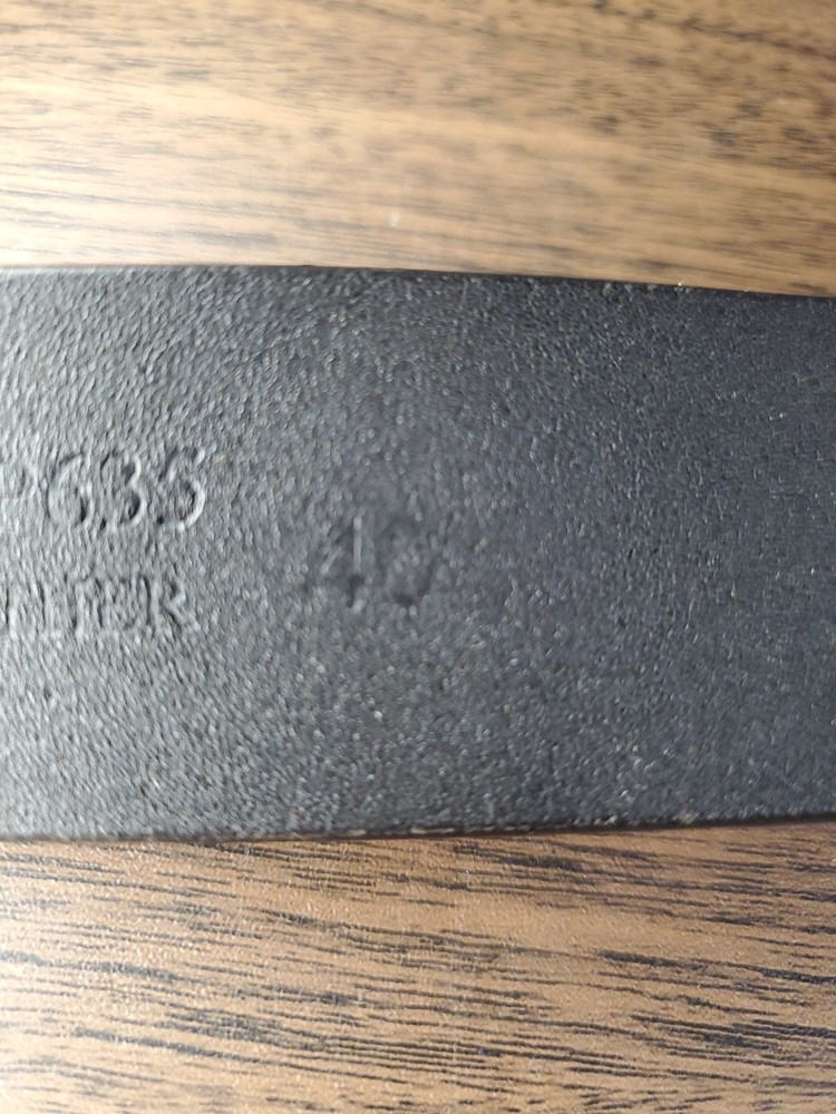Security Guard Belt Size 40 Genuine Cowhide Leather